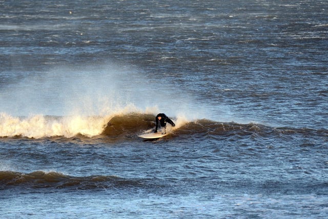 Storm Dudley and the cold temperatures of the North Sea did not put some off.