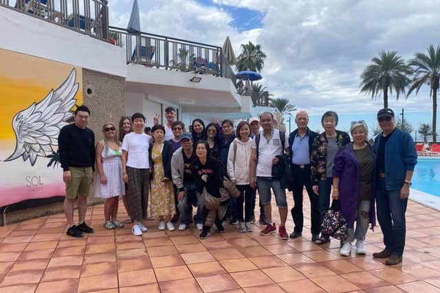 Gary Chin took 35 of his staff members to Tenerife to thank them for their hard work