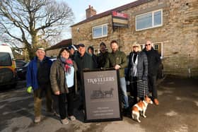 The Traveller's Rest at Skeeby, Richmond has been bought by the community and will re-open in April after being derelict since 2008. Members of the committee are pictured at the pub..