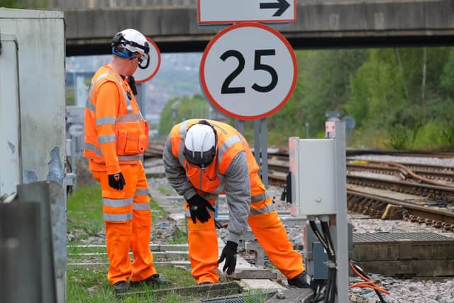 There are delays on the rail network in South Yorkshire