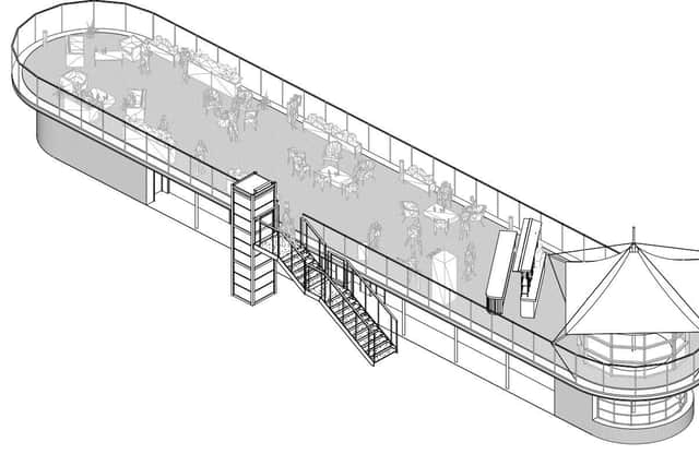 Artist's impression of the new rooftop terrace