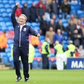 CARDIFF, WALES - OCTOBER 23: Neil Warnock, then manager of Middlesbrough celebrates after victory in the Sky Bet Championship match between Cardiff City and Middlesbrough at Cardiff City Stadium on October 23, 2021 in Cardiff, Wales. (Photo by Morgan Harlow/Getty Images)