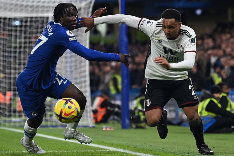 Made one tackle, three interceptions and three clearances as Fulham earned a draw at Chelsea on Friday night.