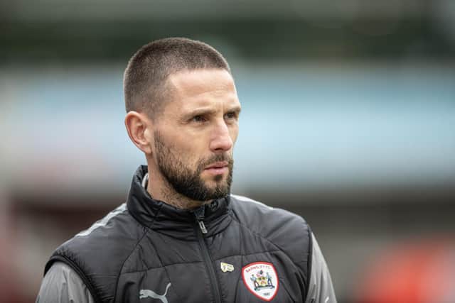 Barnsley head coach Conor Hourihane. Photo: Tony Johnson.