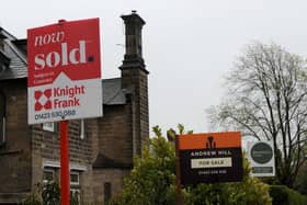 Houses for sale signs in Harrogate. PIC: Gerard Binks
