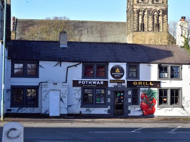 The tomato mural on the front of the former Kings Arms