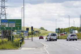 The eastern relief road junction in Wakefield
