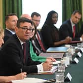 Prime Minister Andy Burnham hosts his first Cabinet meeting at 10 Downing Street. PIC: Eddie Mulholland/Daily Telegraph/PA Wire