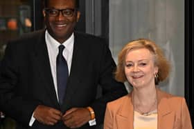 Liz Truss and Kwasi Kwarteng's Mini Budget was not the cause of interest rates hikes, it has been claimed. (Photo by OLI SCARFF/AFP via Getty Images)