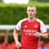 Arsenal's Mika Biereth had been linked with Sheffield Wednesday. Image: David Price/Arsenal FC via Getty Images