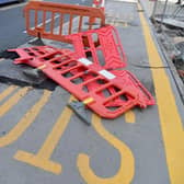 A week after severe flooding hit Bradford city centre, a section of the new public transport loop remains out of action “until further notice.”
