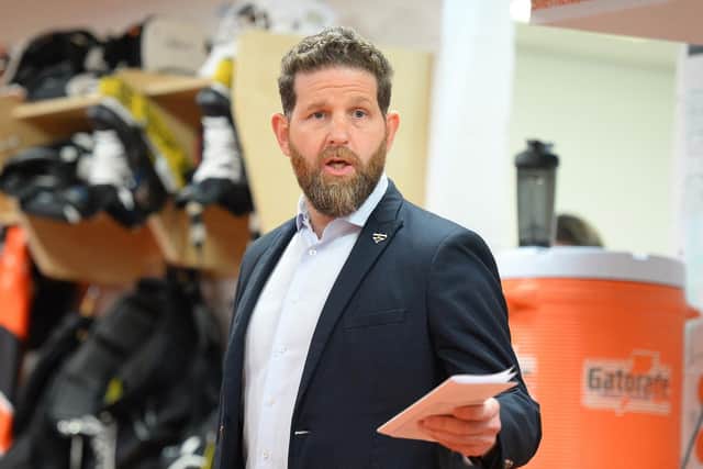 DECISIONS: Sheffield Steelers' head coach Aaron Fox. Picture courtesy of Dean Woolley