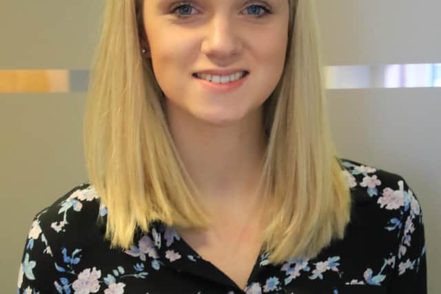 Lucy Rodley, senior enterprise risk business partner at Leeds Building Society, who previously joined the firm as an apprentice.