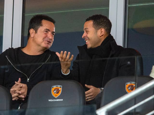 ALIGNED: New head coach Liam Rosenior (right) and owner Acun Ilicali