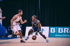 GOOD START: Devearl Ramsey, who has made a positive impact since joining Sheffield Sharks in January. Picture courtesy of Adam Bates