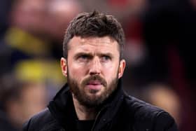 Middlesbrough manager Michael Carrick, pictured during the Emirates FA Cup third-round tie against Aston Villa at Riverside Stadium on Saturday. Boro face more Premier League opponents in Chelsea on Tuesday night. Photo: George Wood/Getty Images.