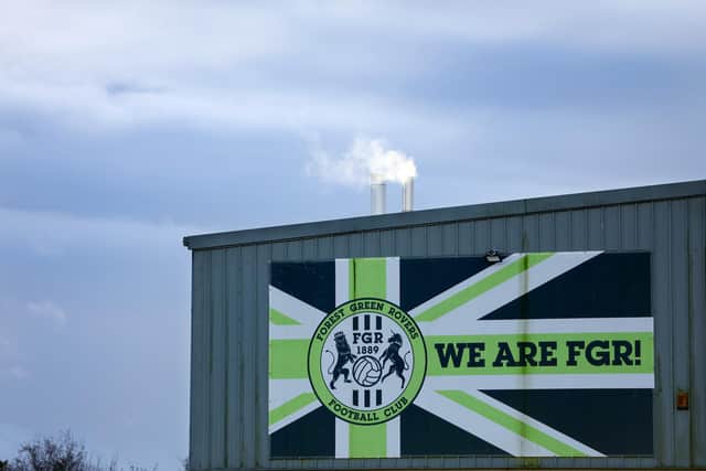 The New Lawn, home of Forest Green Rovers, who topped the EFL's recently-unveiled first 'sustainability' table. Photo by Dan Istitene/Getty Images.