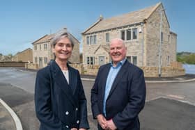 Left to right: Anne Haggas of Savills and Paul Brown of Yorkshire Country. Picture by Giles Rocholl Photography.