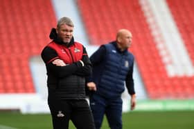 Doncaster Rovers boss Grant McCann has stressed the importance of staying level. Image: Jonathan Gawthorpe
