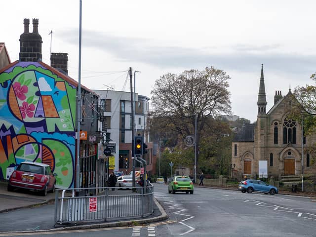 Street murals in the centre of Meanwood