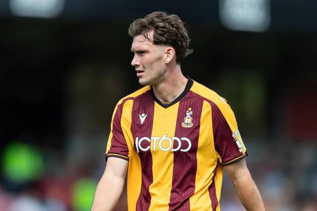 Bradford City defender Joe Wright has joined SPL side Dundee. Picture courtesy of BCAFC.