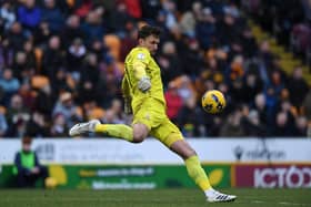 BIG SAVE: Bradford City goalkeeper Sam Walker (Image: Jonathan Gawthorpe)