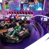 The £2million e-karting experience had been purpose-built and designed by racetrack driving professionals.