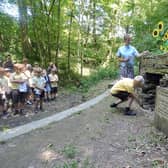 A 2018 memorial sevice to the children who lost their lives in the  Huskar pit disaster, with pupils from Silkstone Common School laying coal. Picture: Tony Johnson.