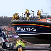 The RNLI, which is celebrating its 200th anniversary, on South Bay Beach. PIC: Richard Ponter