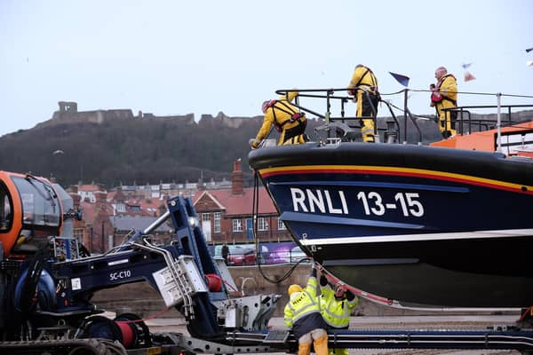The RNLI, which is celebrating its 200th anniversary, on South Bay Beach. PIC: Richard Ponter