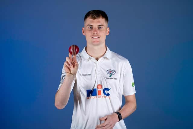 Ben Cliff, pictured at Yorkshire's media day earlier this year, will be thrust into the fray at Radlett. Picture by Allan McKenzie/SWpix.com
