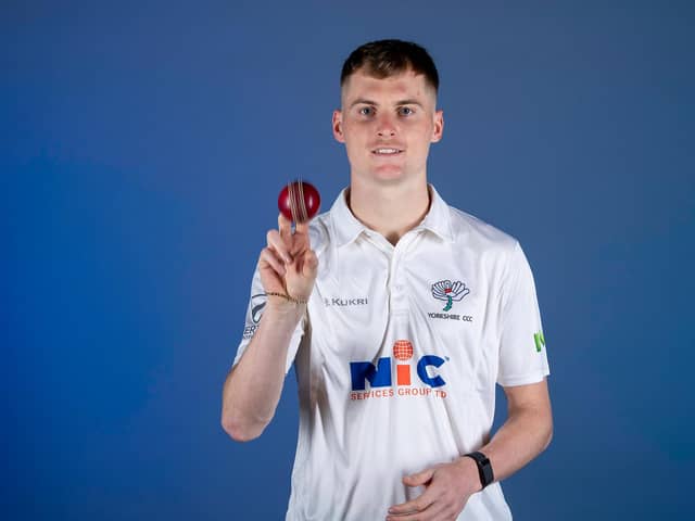 Ben Cliff, pictured at Yorkshire's media day earlier this year, will be thrust into the fray at Radlett. Picture by Allan McKenzie/SWpix.com