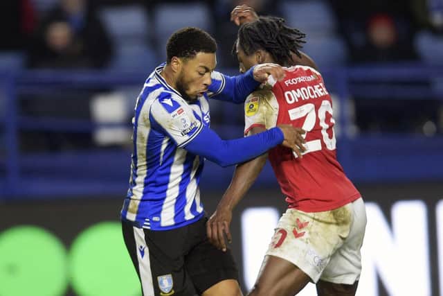 Sheffield Wednesday's Akin Famewo in action against Fleetwood Town (Picture: Steve Ellis)