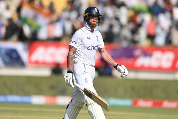 Plenty to ponder for England captain Ben Stokes as his side heads into the fourth Test 2-1 down following the roasting in Rajkot. Photo by Gareth Copley/Getty Images.