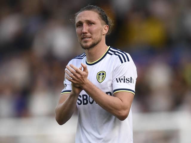 Luke Ayling has issued an emotional statement after leaving Leeds United. Image: OLI SCARFF/AFP via Getty Images