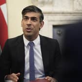 Prime Minister Rishi Sunak during a meeting of the new-look Cabinet following a reshuffle on Monday, at 10 Downing Street, London.