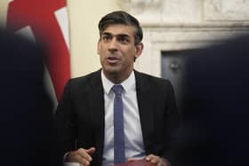 Prime Minister Rishi Sunak during a meeting of the new-look Cabinet following a reshuffle on Monday, at 10 Downing Street, London.
