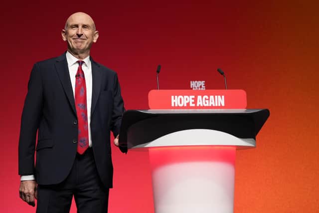 Chancellor John Healey after his speech during the Labour Party Conference. PIC: Peter Byrne/PA Wire