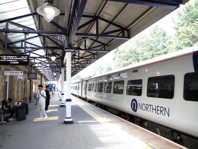 Northern Rail train at Dewsbury Train Station