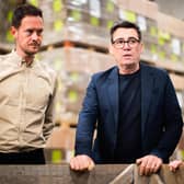 Farming minister Stephen Morgan (left) and Prime Minister Andy Burnham during a visit to F G Pryor & Son Ltd, Colwyn Farm near Truro, Cornwall. Picture date: Saturday August 15, 2026.