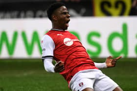 ABSENT: Chiedozie Ogbene injured his hamstring in what could prove to be his last Rotherham United appearance
