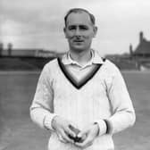 English cricketer Hedley Verity (1905 - 1943), April 1938. (Photo by Fox Photos/Hulton Archive/Getty Images)
