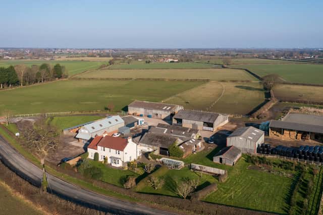 Foss Farm is a perfect home in rolling countryside, with plenty of land, and a built-in business