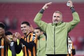 Hull City manager Tim Walter celebrates his first victory in the job at Stoke City on Friday night (Picture: Nick Potts/PA Wire)