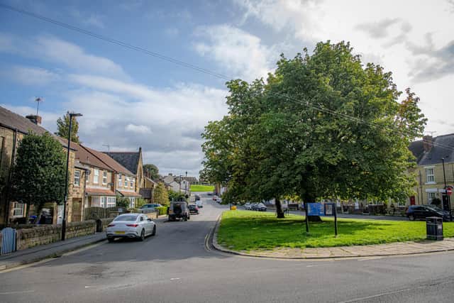 Feature on South Yorkshire village Mosborough near Sheffield photographed by Tony Johnson for The Yorkshire Post.  
The village green on Chapel Street.