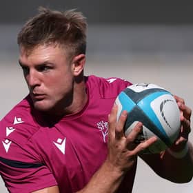 Short-term help: Fly-half Tom Curtis of Sale Sharks has come in on a temporary basis to ease the strain on Dean Richards' "skinny" Doncaster Knights squad.