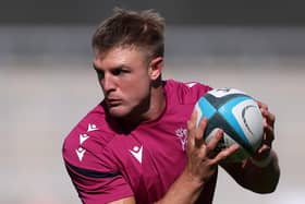Short-term help: Fly-half Tom Curtis of Sale Sharks has come in on a temporary basis to ease the strain on Dean Richards' "skinny" Doncaster Knights squad.