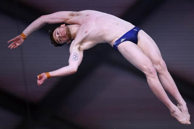 Matty Lee of Dive London Aquatics Club competes in the Men's 10m during Day Three of the British Diving Championships at Ponds Forge on May 29, 2022 in Sheffield, England. (Picture: George Wood/Getty Images)