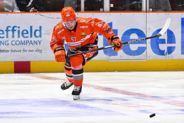 GONE: Finnish defender Niklas Nevalainen has already confirmed he will not be back at Sheffield Steelers for the 2024-25 season, bringing the curtain down on a two-year stay in South Yorkshire. Picture: Dean Woolley/Steelers Media.