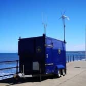 The coastal mobile trailer in Filey
